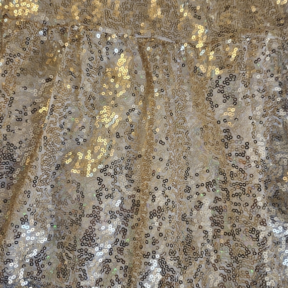 Gold Sequin Party Dress - Picture 2 of 4